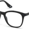 BMW BW5008 001 Shiny Black Fibre Optical Eyeglasses Frame 51-18-145 5008 RX